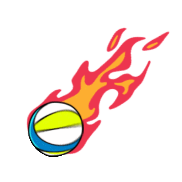 volleyball on fire 